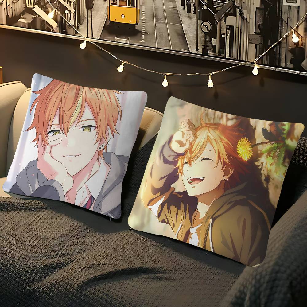 S-Shinonome A-AkitoS Pillow Case Removable Washable Cushion Cover – All-Season Soft Linen