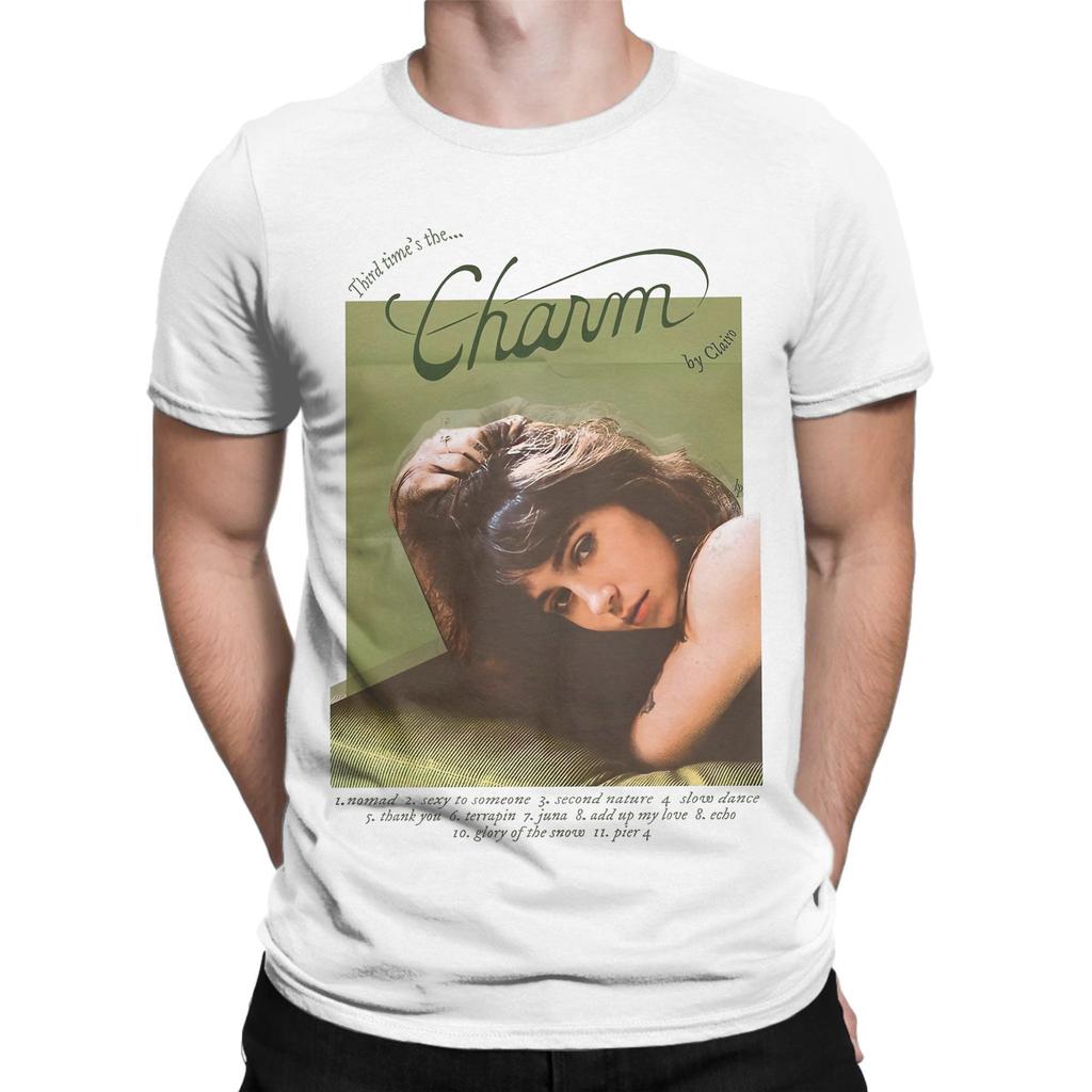 Clairo Charm 2024 New Album Men T Shirt  Funny Tee Shirt Short Sleeve Round Neck T-Shirts 100% Cotton 4XL 5XL 6XL Tops