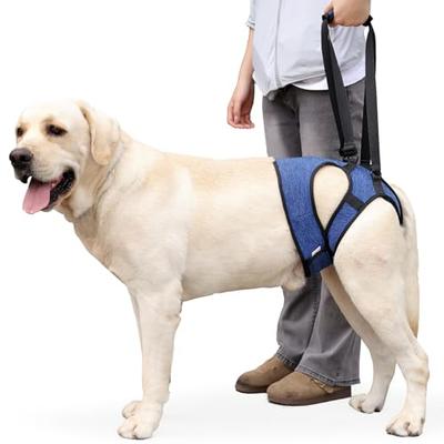 THKWOO Hunde-Pflegegeschirr, Anti-Rutsch-Design, Gehhilfe-Geschirr, Atmungsaktive Stützschlinge, Verstellbar, Hinterbein-Unterstützung, für Ältere Hunde, Nach Operation