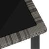 Garden Dining Table Gray 180 x 70 x 73 cm Poly Rattan