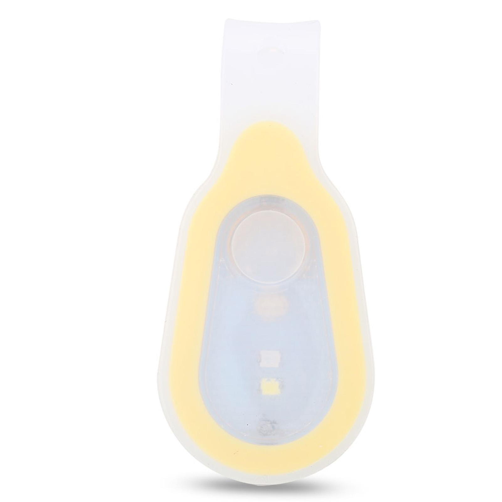 

Waterproof Outdoor Portable LED Mini Night Light Running Button Silicone Clip Lamp жовтий