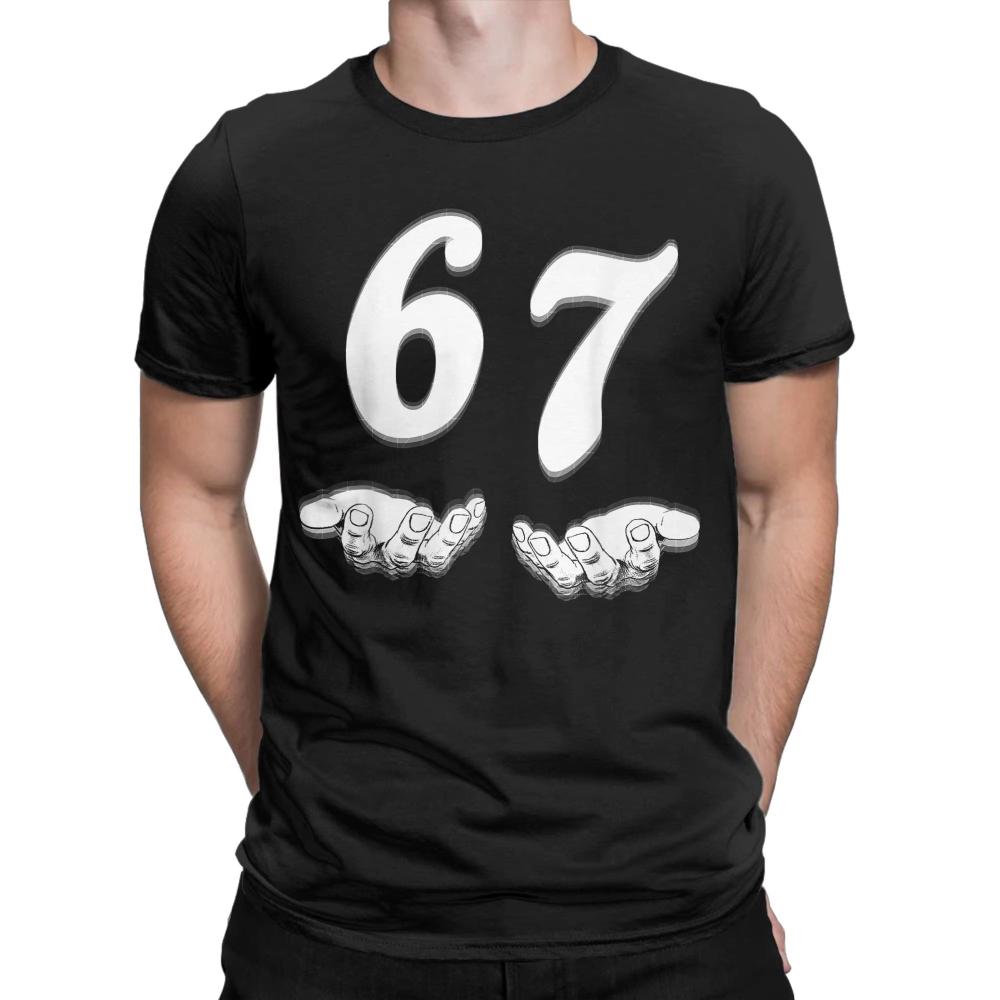 Men Women T-Shirts Funny Six Seven 6 7 Meme Gen Alpha Slang Vintage Cotton Short Sleeve T Shirt Crewneck Clothes Graphic Tops