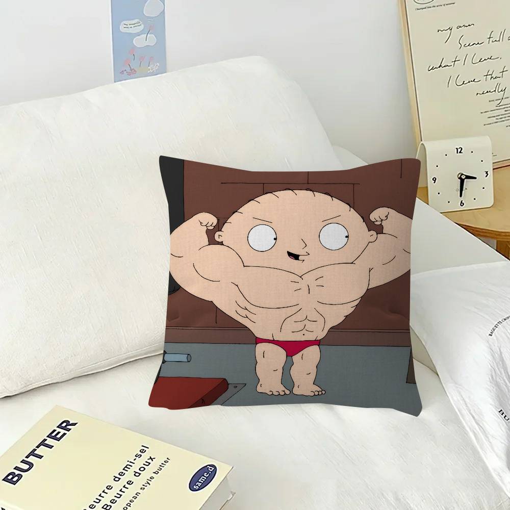 Cartoon Stewie cute fun Pillow Cover for Bedroom Room and Living Room Sofa Decorative Cushion Cover