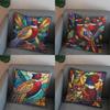 2D Colorful Pheasant Art Pillow For Home Decor Pattern Cushion Cover Suitable For Sofa Bedroom Car Pillow Cover