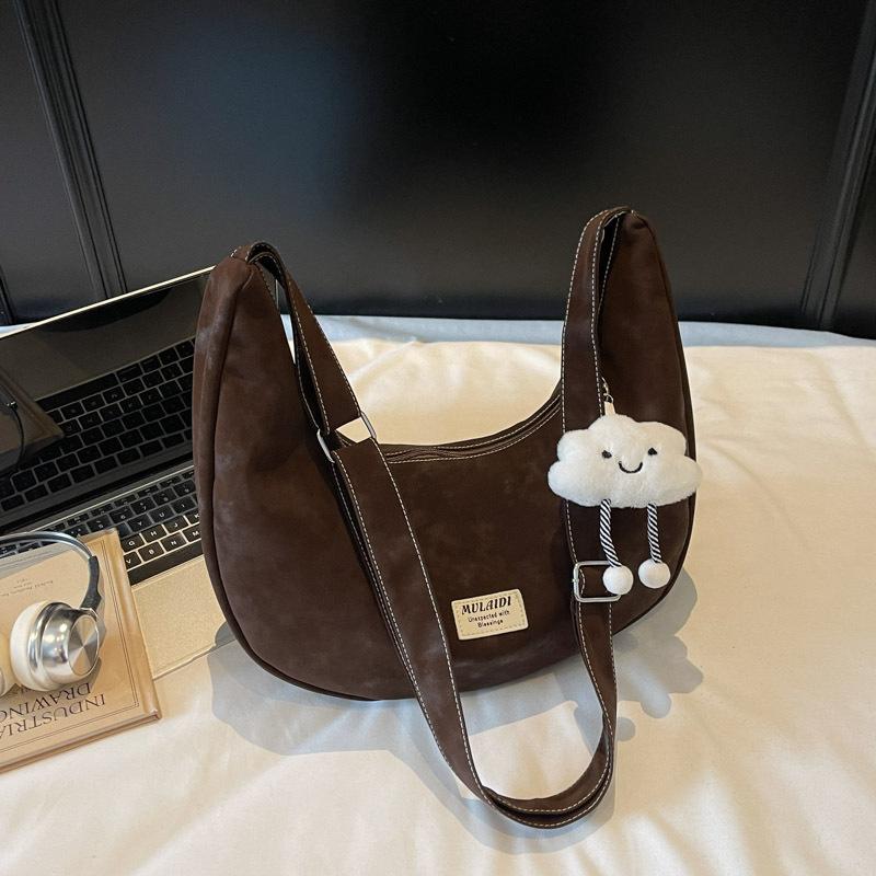 Crossbody bag women's autumn dumpling bag commuter versatile light luxury high-end niche underarm bag