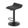 FORT stool - black eco-leather / black base