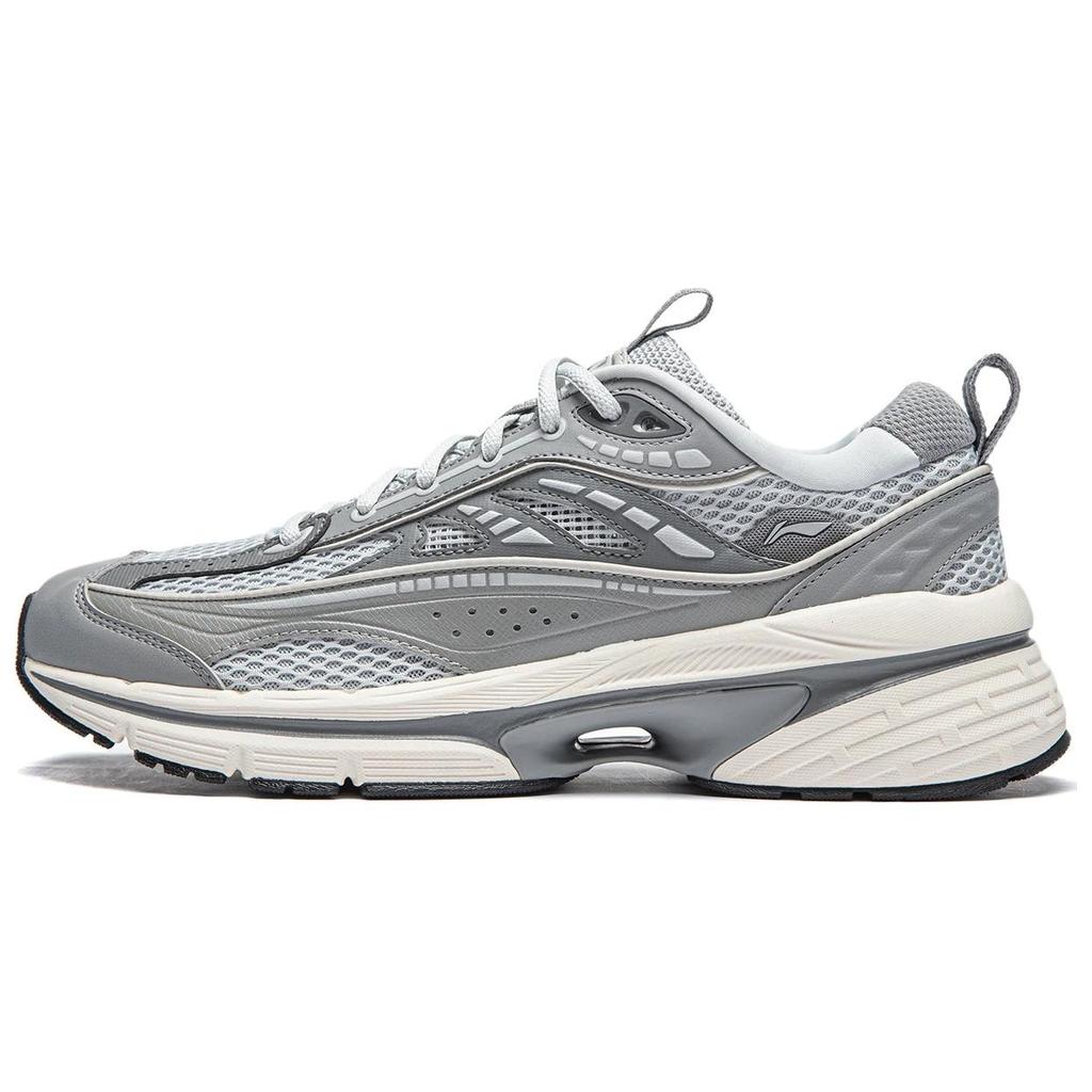 LiNing Yixing Lite Classic Comfortable Thick Sole Height Increasing Shock Absorbing Non-Slip Wear-Resistant Rebound Low-Top Casual Shoes AGCU057-2