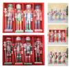 Beautifully Crafted 12CM Wooden Nutcracker Ornaments for Festive Use
