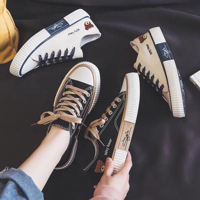 Medvědí nízké plátěné boty Školkařská móda Boardové boty Sportovní