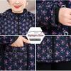 Grandma's Warm Velvet-Lined Winter Coat - Cozy Cotton Jacket for Mid-Aged & Elderly Women