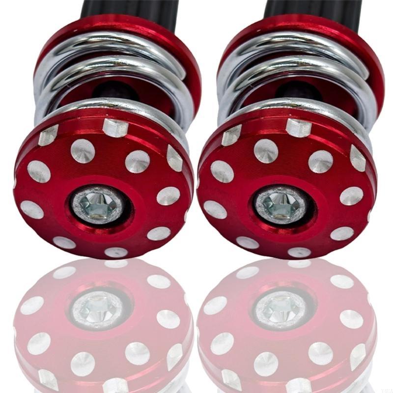 Y4UA Innovative Spring Design Motorcycle Handlebar End Weights Inserts Suitable For Improved Stability And Reduced Vibration