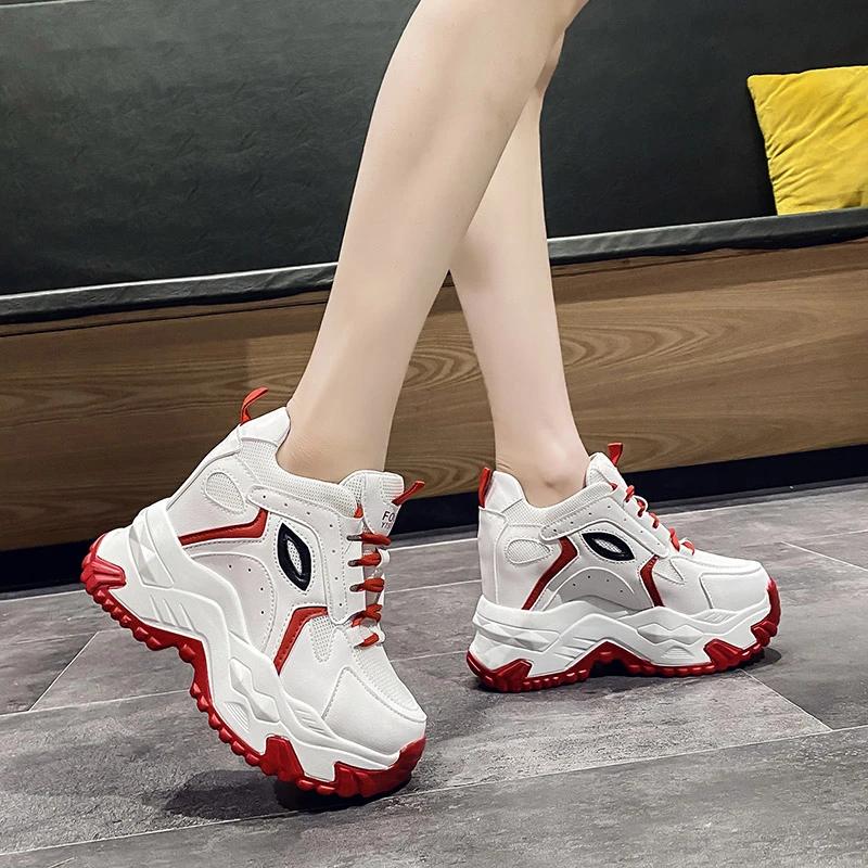 Fashion Top Quality Platform Shoes Women's Chunky Platform Sneakers Lovely Casual Sneakers Luxury Fashion Brand Increase Dad Shoe News