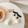 Summer Socks Women'S Cartoon Animal Short-Legged Socks Thin Sweat-Absorbing Boneless Socks Color-Blocking Women'S Socks