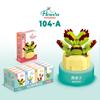 Children'S Educational Small Particle Mosaic Building Block Flower 104 Series 32 Potted Plant Simulation Rose Succulent Building Block Toy