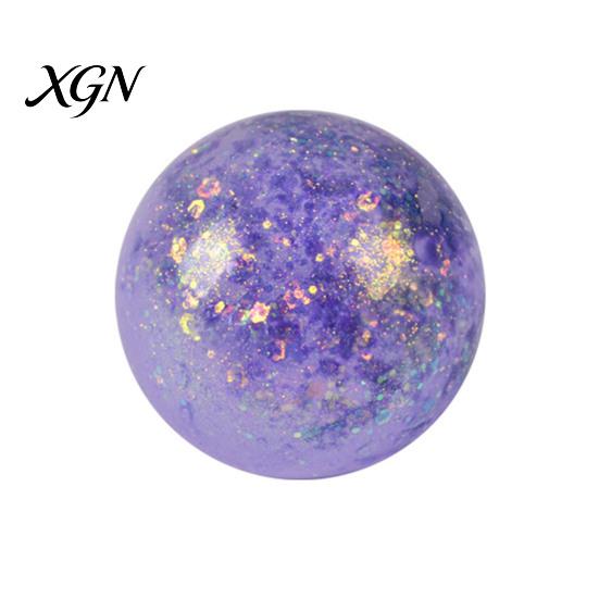 Stress Relief Gadget 1/4Pcs Glitter Ball Toy Transparent Multicolor Squeeze Sugar Soft Elastic Portable Travel Home Office Anxiety Relieving Fidget