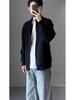 Men's Stand Collar Korean Style Double Zipper Knit Cardigan for Autumn/Winter