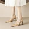 Fashion New Spring Summer Horsehair Women Shoes Fashion Pointed Toe Women Pumps High Heels Zapatos Mujer Stiletto Heels Ladies Shoes