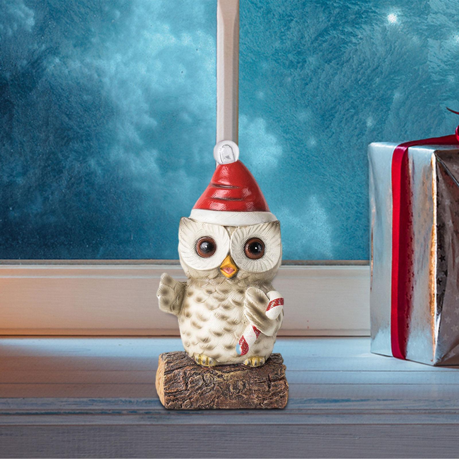 

Маленькая декоративная фигурка совы для дома с подсветкой для ванной комнаты, подарки на день рождения, статуэтка совы