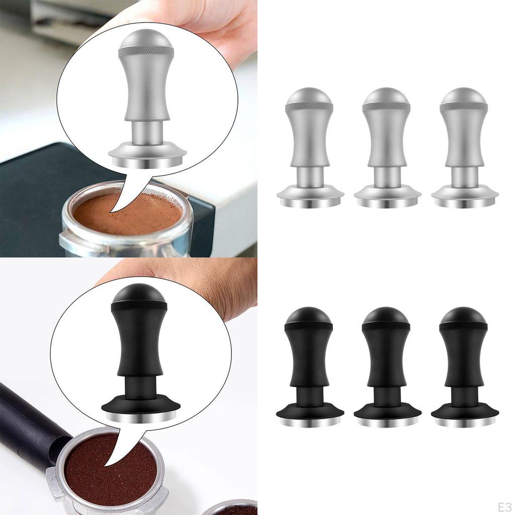 Coffee Tamper, Espresso Pressure Tamper Tool, Stainless Steel Flat Base, Distributor Grind
