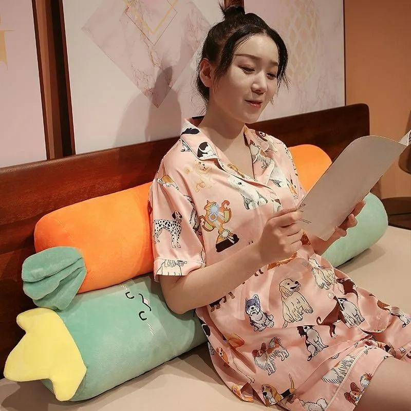 Cute Clip-leg Pillow Girl Long Pillow Sleeping Pillow Independent Liner Removable and Washable Birthday Gift Pillow