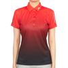 J.LINDEBERG Tour Tech Print Polo Gradient Logo Short Sleeve Polo Women Tops Red GWJT08086-G136