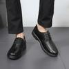 Fashion High Quality Genuine Leather Shoes Men Flats Fashion Men's Casual Shoes Brand Man Soft Comfortable Lace Up Black 99