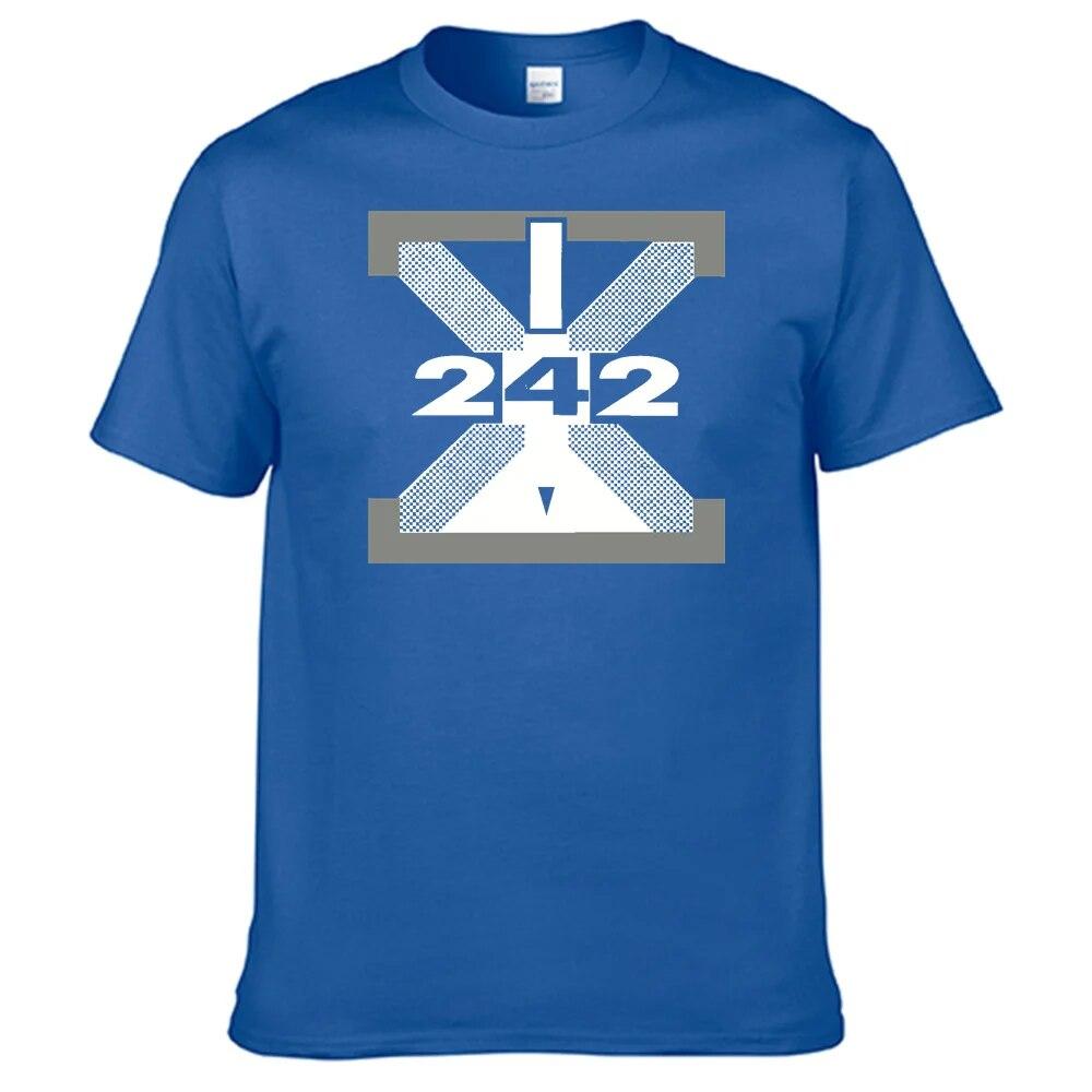 Přední 242 Tričko Unisex 100% bavlna Unisex Dámská košile Nejprodávanější N012