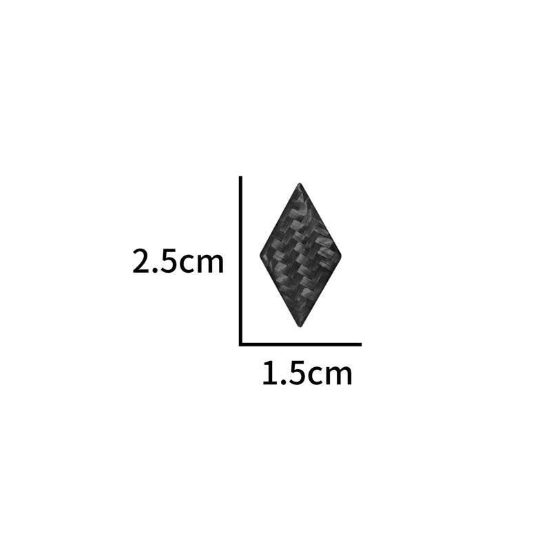 1ks Carbon Fiber Carbon Fiber Carbon Center Emblém Nálepka pro Outlander RalliArt ASX Pajero Lancer interiérový dekor