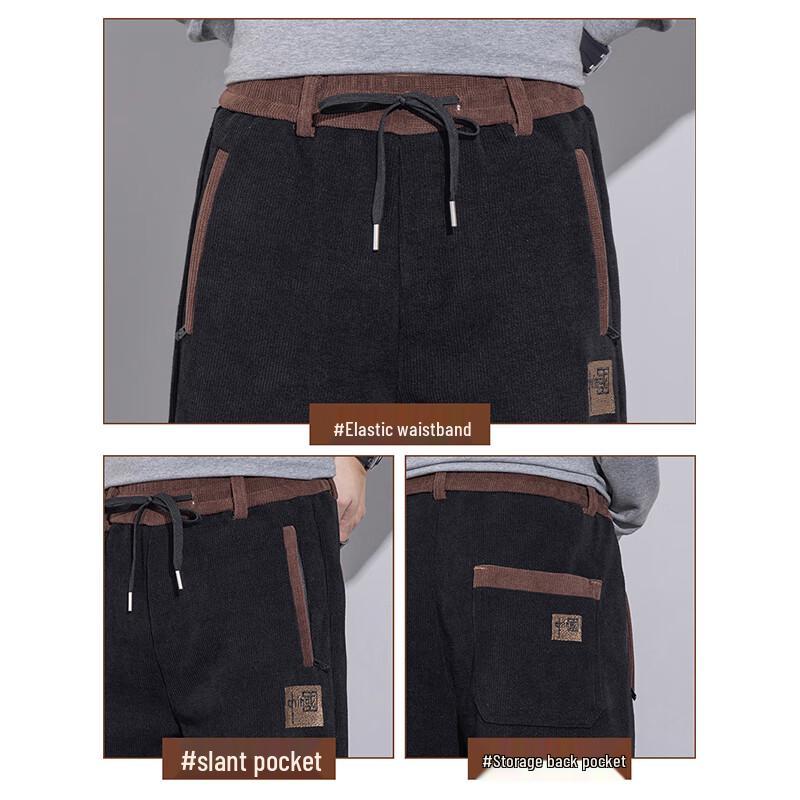 Jeanswest Men's Spring Autumn Straight-Leg Casual Pants