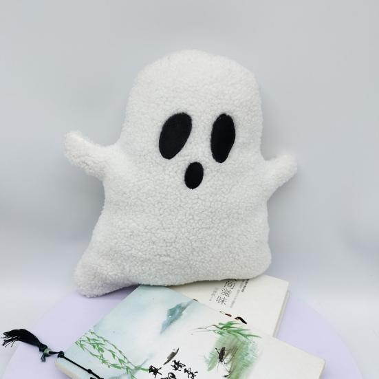 Plyšová hračka duch Halloween dekorativní polštářek pro domácí rozkládací pohovku Ghost Plushie rekvizita na slavnostní párty
