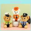 Adorable Teddy Bear Plush Police Bear Keychain Car Accessory Cute And Soft