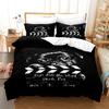 3D Dog Printed Duvet Cover Set King Queen Full Size Kids Teens Boys Bedding Set Black Cute Pet Puppy Polyester Comforter Cover