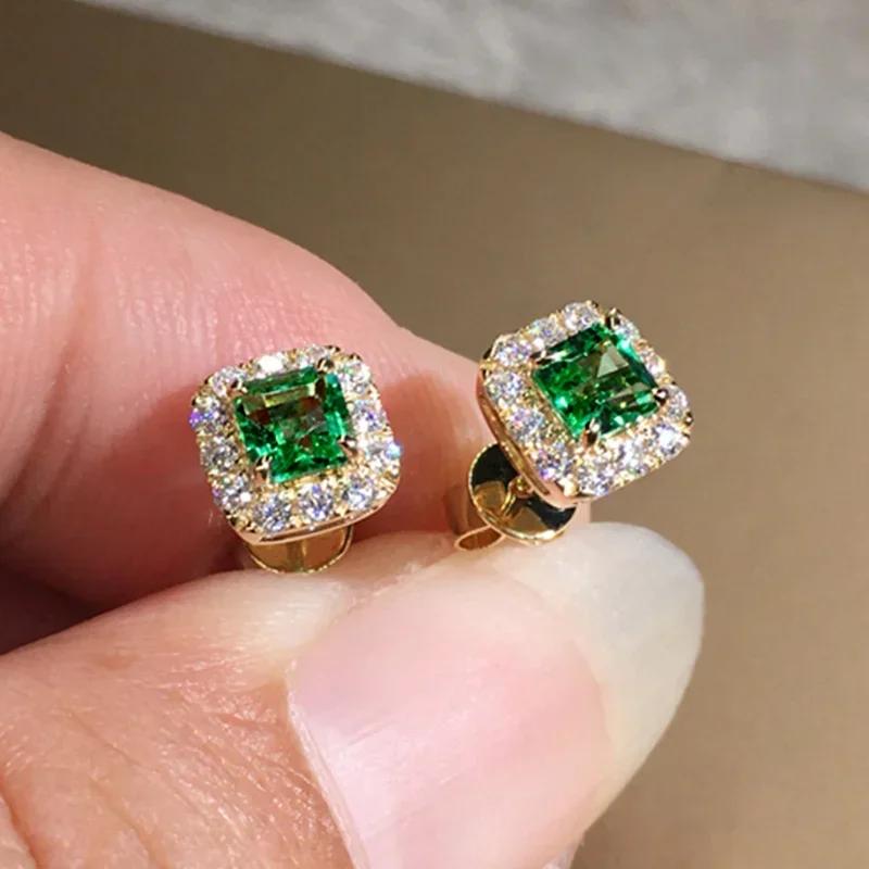 Bright Zirconia Ear Studs Lady Wedding Ceremony Accessories Fashion Women Versatile Earrings for Daily Life