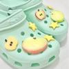1Set Summer Fresh Apple Sliced Shoe Charms Set Advanced Fruit Shoe Decorations DIY 3D Detachable Buckle Shoes Accessories