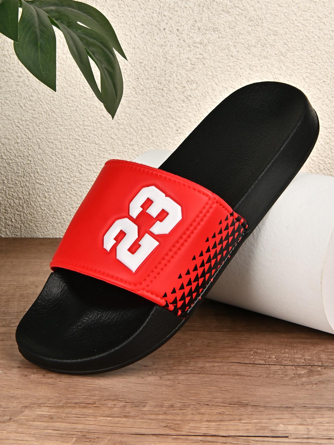 

Мужские модные сандалии и босоножки, летние тапочки 2025 новые уличные тапочки нескользящие сандалии для отдыха 39-48 размер 48 красный