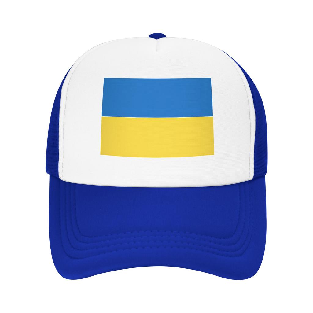 Ukraine Flag Mesh Sun Hats  Couple Design Trucker Hat Spring Yk Cute Outdoor Sport Baseball Cap