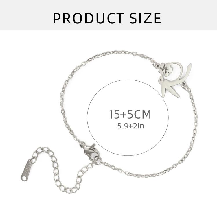 Sophisticated Hummingbird Charm Bracelet Adjustable Chain Handchain Women Fashion Wristband Bohemian Style Accessories