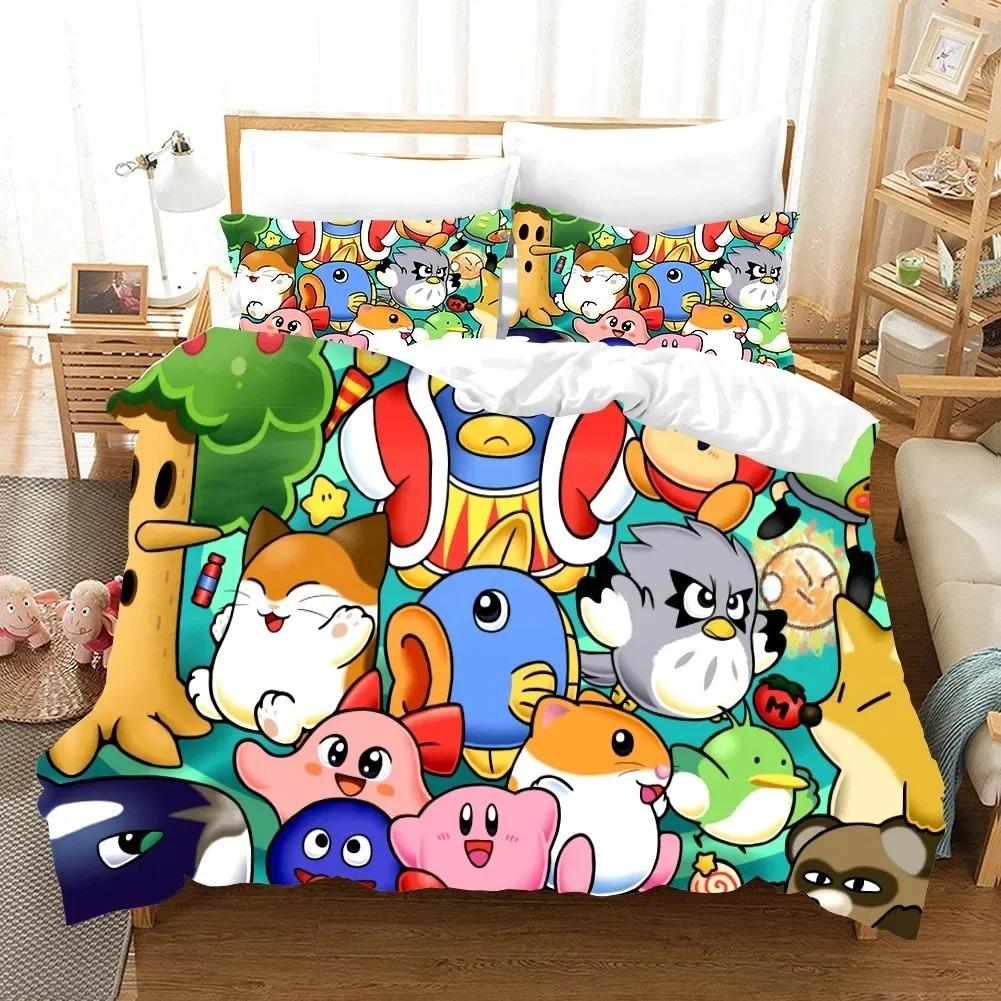 3D Printed Anime Kribys Bedding Set Boys Girls Twin Queen Size Duvet Cover Pillowcase Bed Kids Adult Fashion Home Textileextile