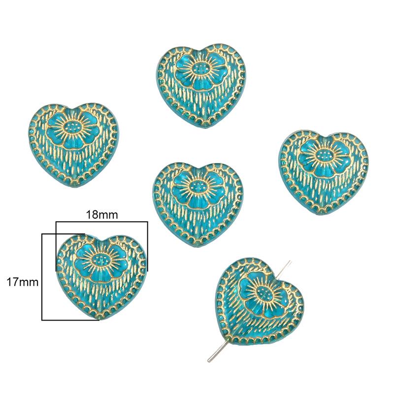 Baroque Gilded Oval Olive Flat Beads for DIY Jewelry & Earrings