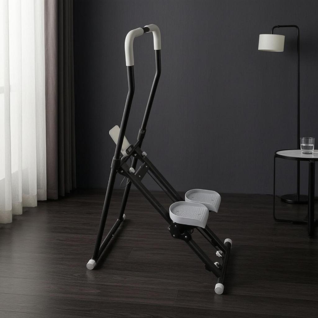 Step Climber with Waist Rotational Board Freestanding Indoor Stair Climbing