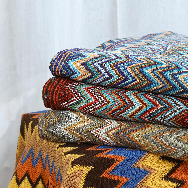 Bohemian Tassel Knit Office Sofa & Bed Throw Blanket