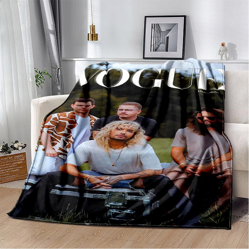 2025 New Style Tokio Hotel Rock Band Bill Tom Kaulitz Blanket,Soft Throw Blanket for Home Bedroom Bed Sofa Cover Kids Gift