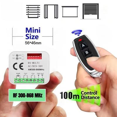 280-915MHz Universeller Tuya WIFI Garagentor-Fernbedienungs-Empfänger Momentan AC DC 9-30V 85-250V Schaltermodul Relais Türöffner