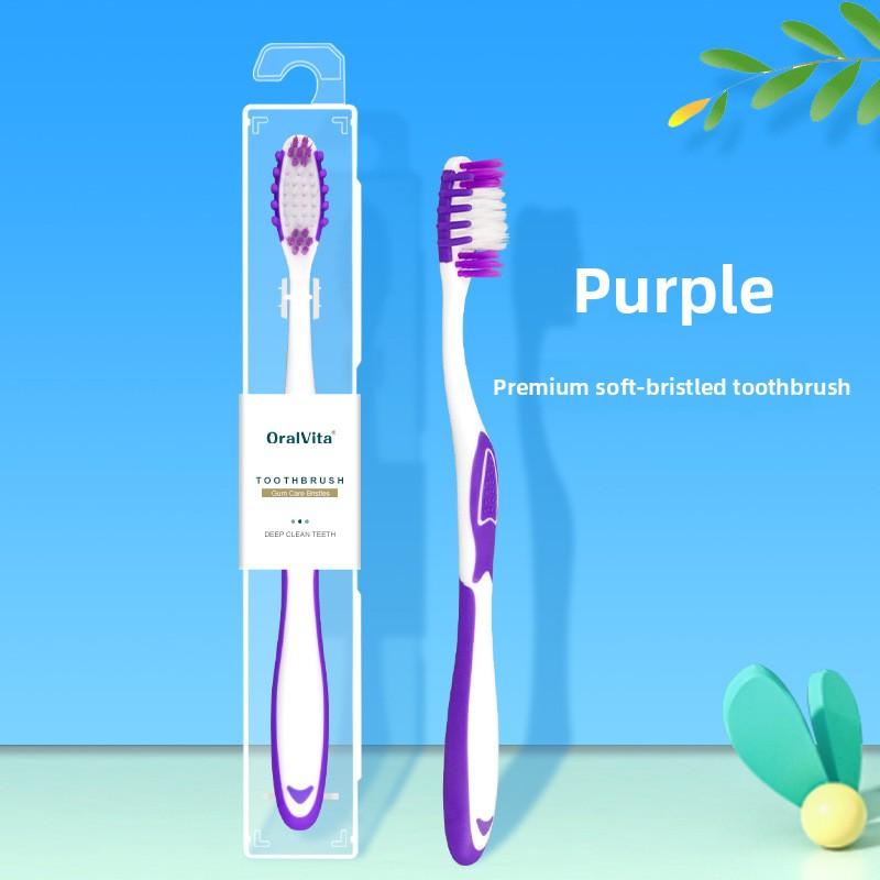 Individually Packaged Soft Bristle Toothbrush for Adult Oral Cleaning