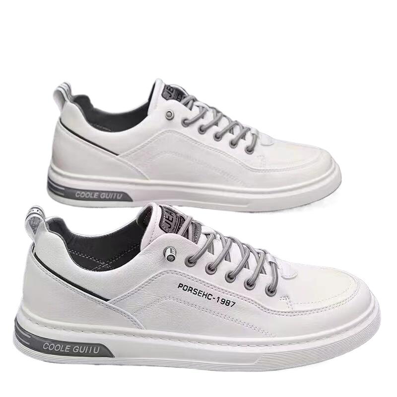 New Men's Shoes  Summer Men's Casual Leather Shoes Korean Edition Trendy Sports Shoes Men's Board Shoes