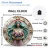 Large 12 Inch Glass Wall Clock Part of a Coordinated Home Decor Collection