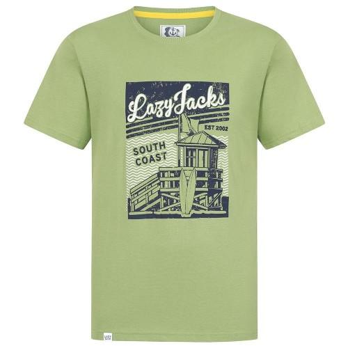 Lazy Jacks Mens Printed Cotton T-Shirt
