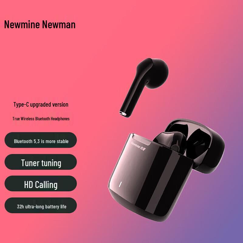 Newmine X5 Wireless Half-in-Ear Bluetooth Earbuds