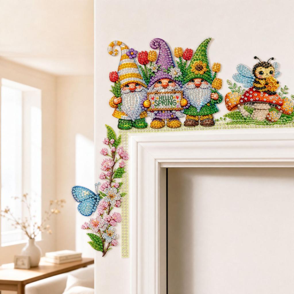 Kit for Door Corner Decoration - DIY Sticker with Special Shaped for Photo Frames, Doors, Home Wall Decor