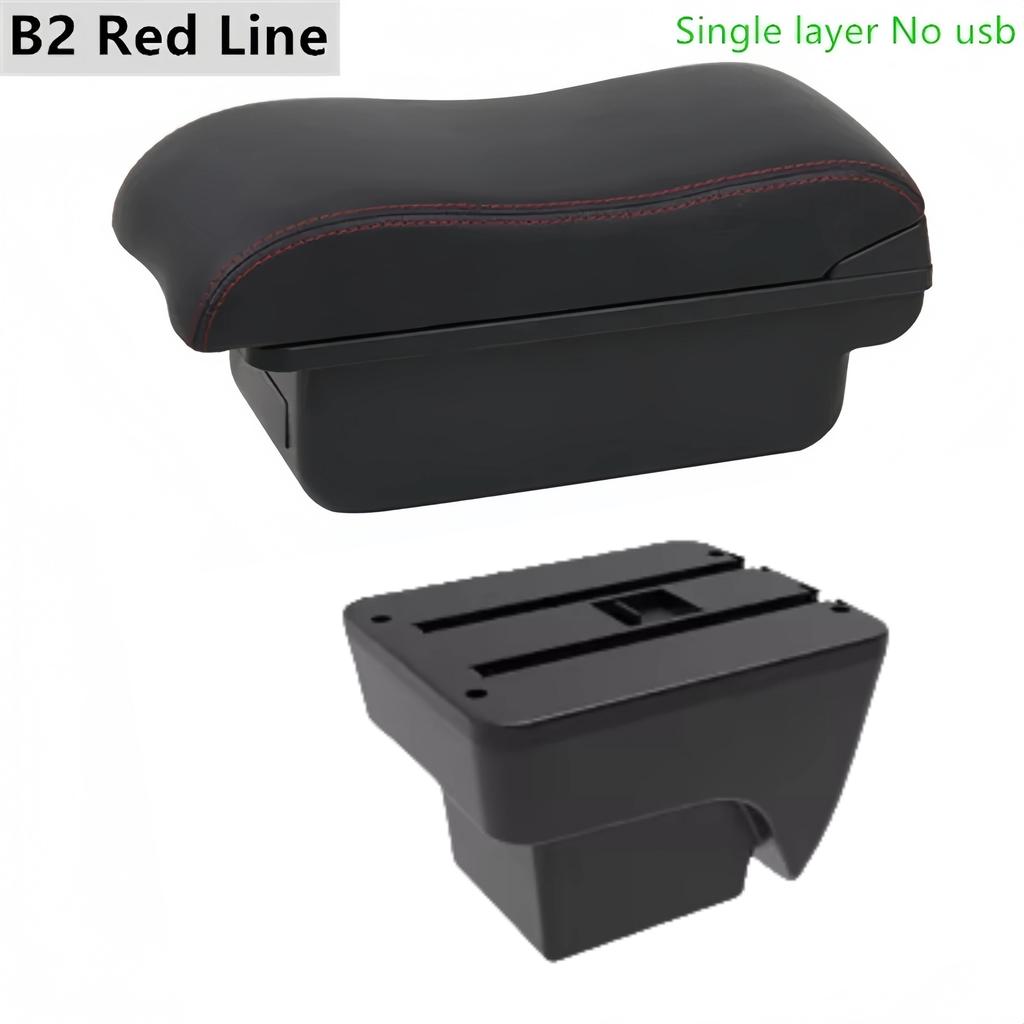 gzcr6 Car Armrest Box For SEAT IBIZA  2017-2024 Leather Arm Rest Center Console Storage USB Arm Rest Decoration Interior Parts